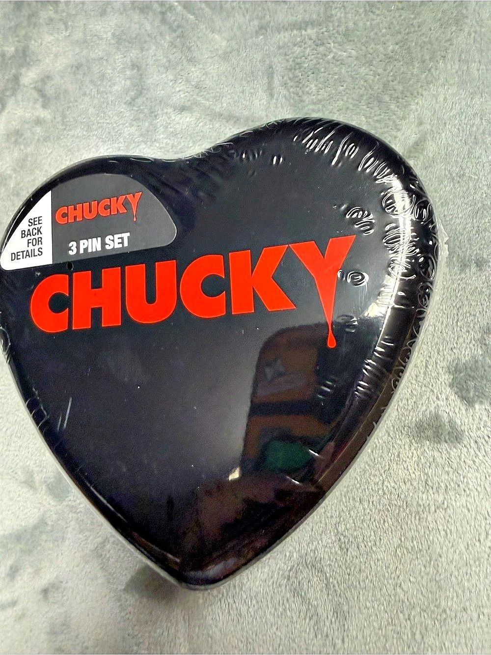 Chucky 3 Pin Set Black & Red NWT